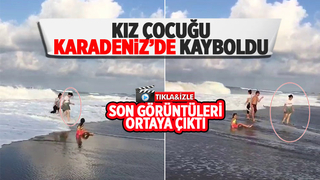 Karasu sahilinde kız çocuğu denizde kayboldu