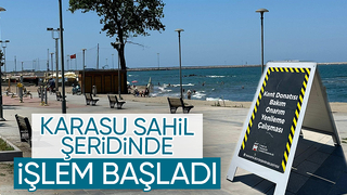 Karasu sahilinde mobilyalarını sil baştan