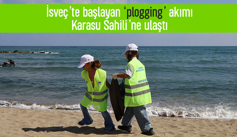 Karasu sahilinde plogging akımı