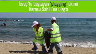 Karasu sahilinde plogging akımı