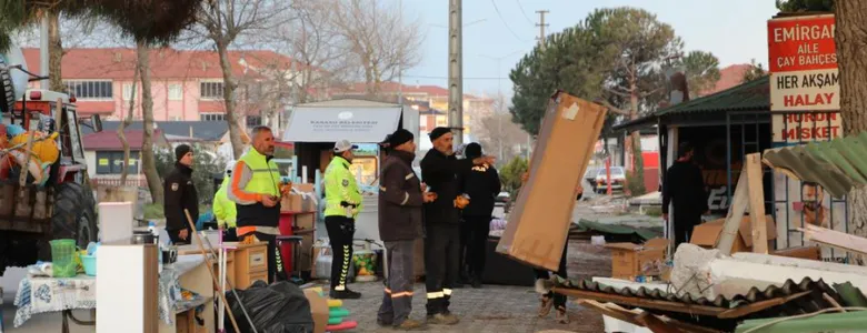 Karasu sahilinde yıkımlar başladı