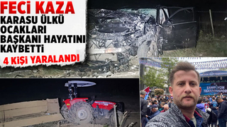 Karasu Ülkü Ocakları Başkanı kazada hayatını kaybetti