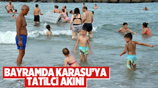 Karasu'ya bayramda tatilci akını