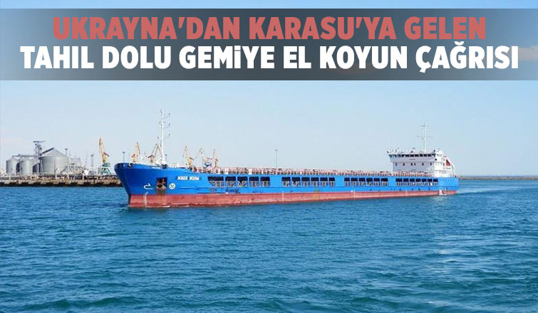 Karasu'ya gelen tahıl dolu gemiye el koyun çağrısı