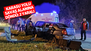 Karasu yolu savaş alanına döndü