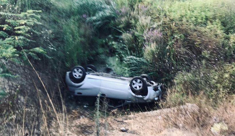 Karasu yolunda feci kaza: 2 yaralı