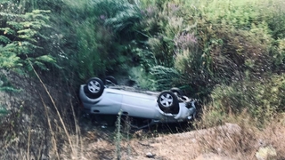 Karasu yolunda feci kaza: 2 yaralı