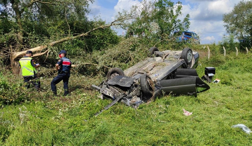 Karasu yolunda feci kaza: 3 yaralı
