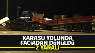 Karasu yolunda kaza: 2 yaralı