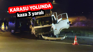 Karasu yolunda kaza: 3 yaralı