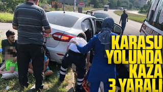 Karasu yolunda kaza: 3 yaralı