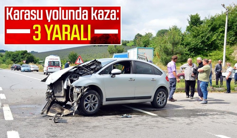 Karasu yolunda kaza: 3 yaralı