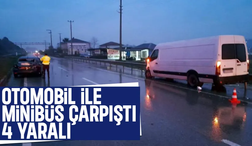 karasu yolunda kaza: 4 yaralı