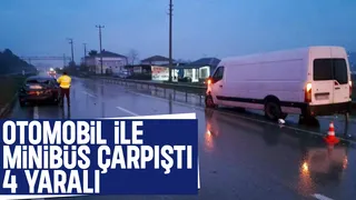 karasu yolunda kaza: 4 yaralı