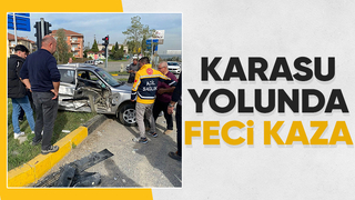 Karasu yolunda kaza