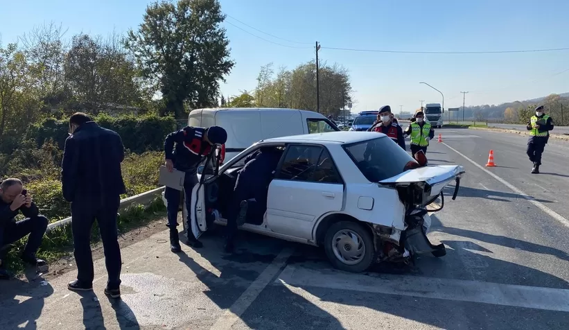 Karasu yolunda zincirleme kaza