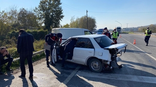 Karasu yolunda zincirleme kaza