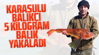 Karasulu balıkçı yakaladı 5 kilogram