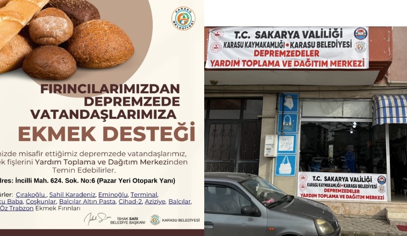 Karasulu fırıncılardan depremzedelere destek