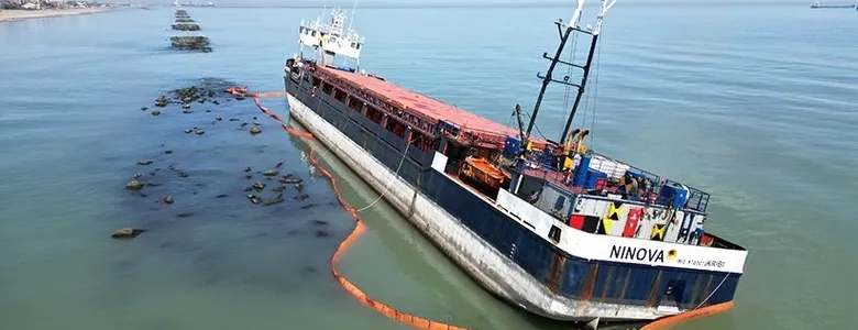 Karaya oturan gemi için çevre alarmı
