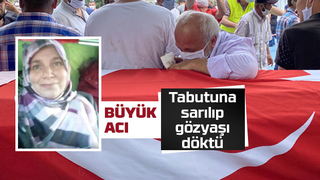 Kardeşinin tabutuna sarılıp gözyaşı döktü