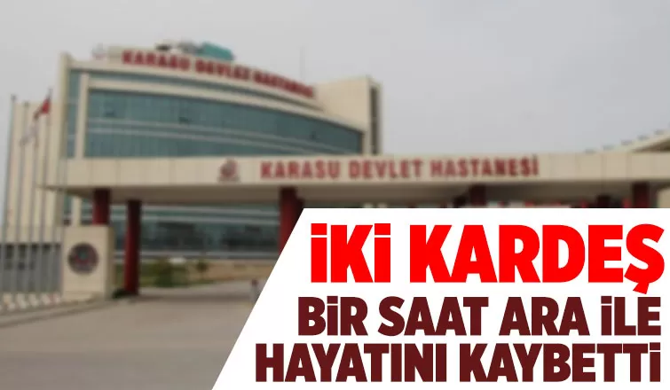 Kardeşler bir saat ara ile yaşamını yitirdi