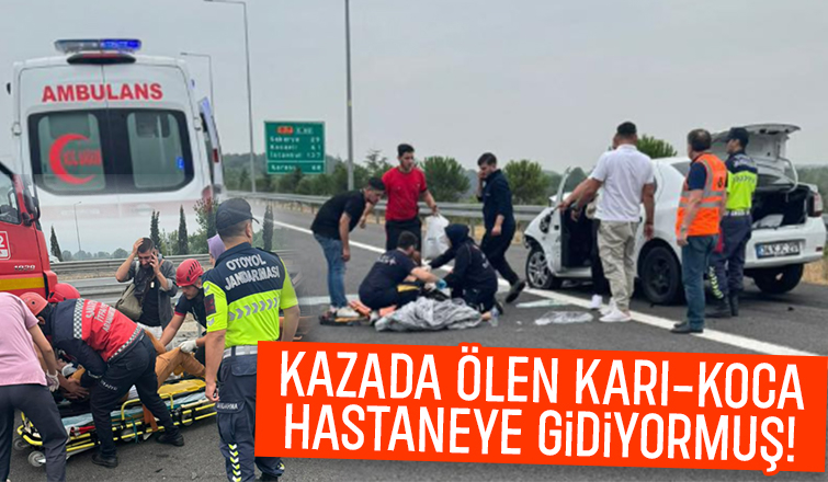 Karı-Koca hastane yolunda kazada öldü