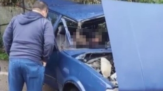 Karı kocayı feci kaza ayırdı