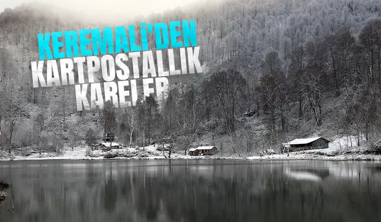 Karla buluşan doğadan kartpostallık manzaralar