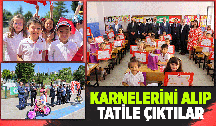 Karneler alındı, yaz tatili başladı