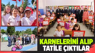 Karneler alındı, yaz tatili başladı