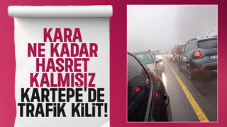 Kartepe'de trafik kilitlendi