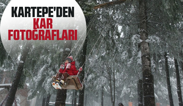 Kartepe'den kar fotoğrafları