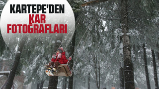 Kartepe'den kar fotoğrafları