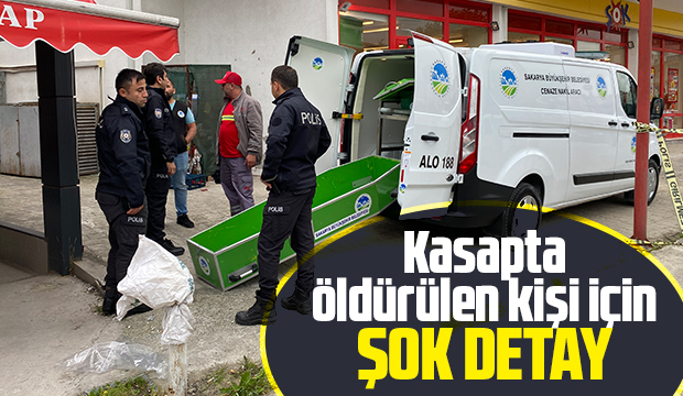 Kasapta öldürülen kişi için şok detay