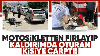 Kasksız sürücü bayram günü ölümden döndü