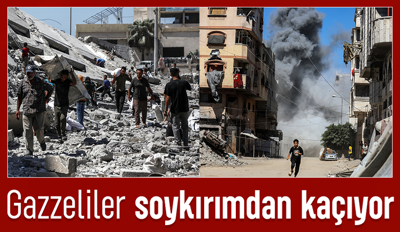 Katil İsrail kara harekatı başlattı. Gazzeliler soykırımdan kaçıyor