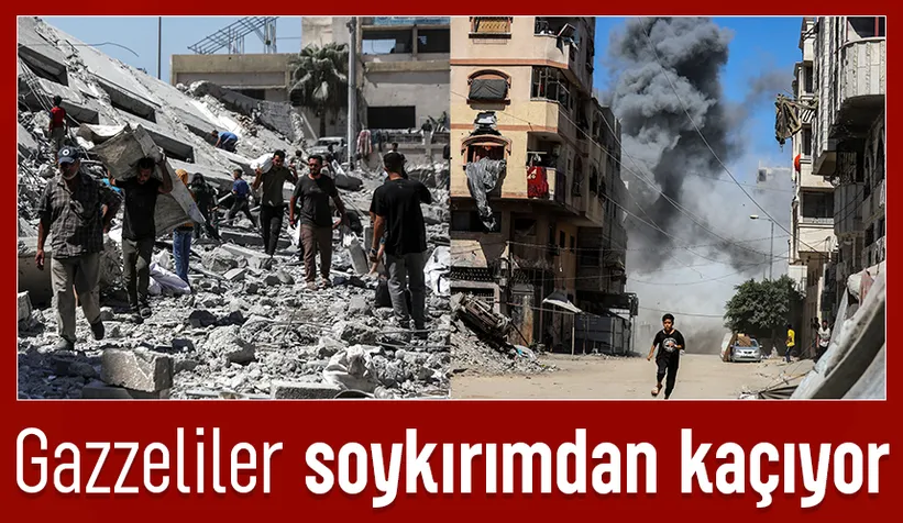 Katil İsrail kara harekatı başlattı. Gazzeliler soykırımdan kaçıyor