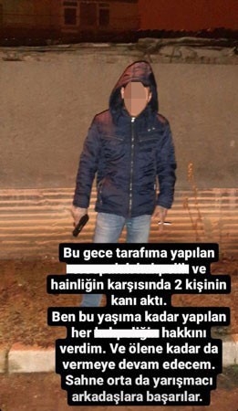 Katilden kan donduran sosyal medya paylaşımı