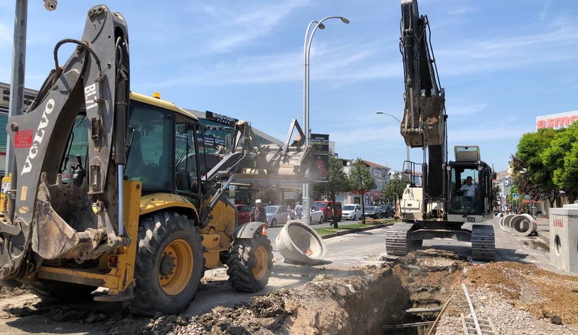 Katlı Pazar bölgesi altyapı çalışmalarında son etaba gelindi