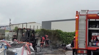 Kauçuk fabrikasında yangın