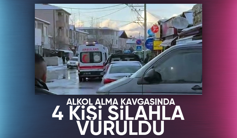 Kavga kanlı bitti: 4 kişi silahla vuruldu