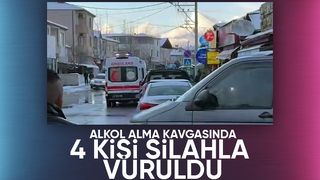 Kavga kanlı bitti: 4 kişi silahla vuruldu