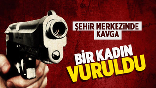 Kavgada ateşlenen silahtan çıkan kurşun kadına isabet etti