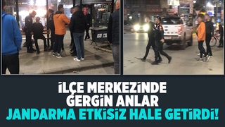Kavgada bıçak çekti, jandarma yakalayıp kelepçeledi