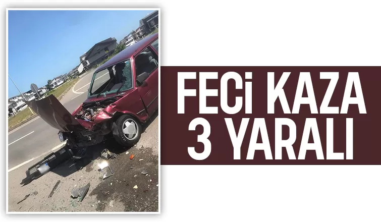 Kavşakta çarpıştılar: 3 yaralı