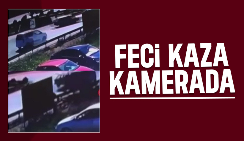 Kavşaktaki feci kaza böyle görüntülendi