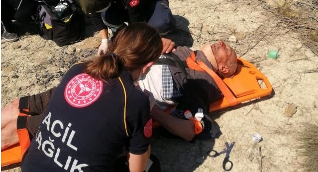 Kayalık alanda sağ bulundu