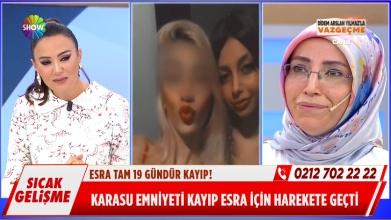 Kayıp Esra Karasu'da görüldü