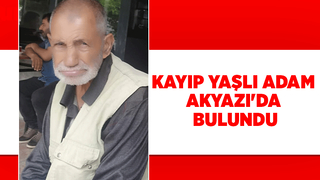 Kayıp yaşlı adam arazide bulundu